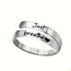 Silver Spiral Heart Ring
