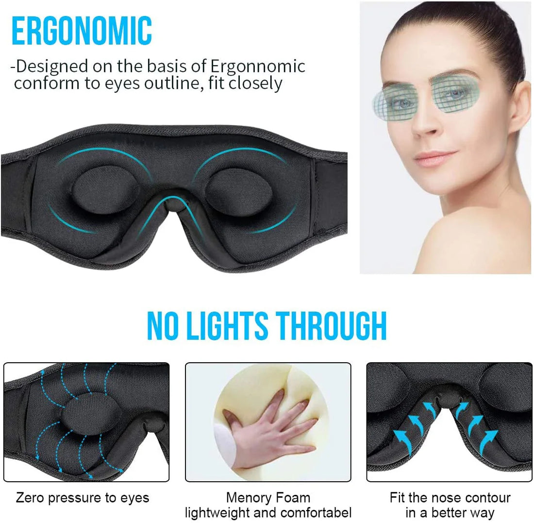 3D Eye Mask Bluetooth 50 Unlimited Music Stereo