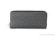 Michael Kors Jet Set Large Black Signature Continental Travel Wristlet Wallet