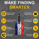 Smart Bag Security Tag - France Flag [Pack 2]