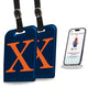 Initials Bag tag X  [pack 2]
