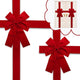 Christmas Door Hanging Bow Ribbon